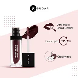 SUGAR Smudge Me Not Liquid Lipstick with Matte Finish 4.5 ml - Very Mulberry 25 image 2