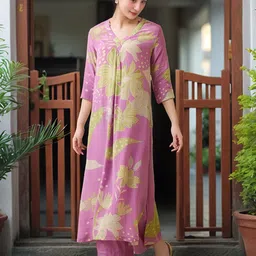 GoSriKi Women Printed Regular Kurta with Palazzos & With Dupatta image 3