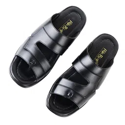 HikBi Men Open Toe Lightweight Leather Comfort Sandals-image-93