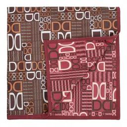 Kuber Industries Brown Square D Printed Oil & WaterproofBoth Sided Bed Server Food Mat image 3
