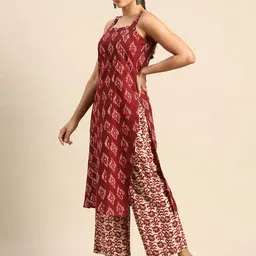 anayna Printed Regular Pure Cotton Kurta with Trousers & With Dupatta image 3
