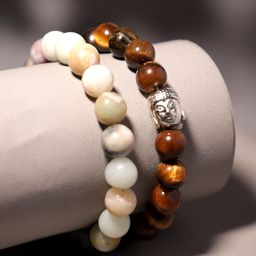 TAG 7 Set Of 2 Tigers Eye Beaded Elasticated Bracelet-picture-7