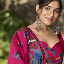 Aika Printed Foil Print Ready to Wear Lehenga & Unstitched Blouse With Dupatta image 5