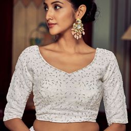 Fusionic Embellished Sequinned Semi-Stitched Lehenga & Unstitched Blouse With Dupatta image 2
