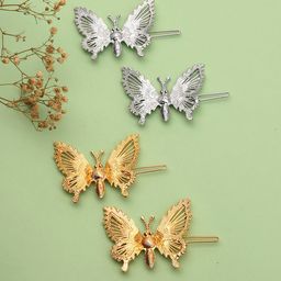 LAIDA Women Set of 4 Metal Embellished Hair Accessory Set-picture-27