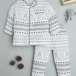 Fancy Fluff Kids Conversational Printed Night suit-image-95