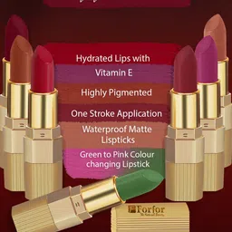 FORFOR Xpression Set Of 4 Long Lasting Stick Matte Lipsticks- 302-303-304-305 image 4