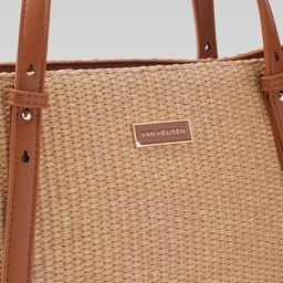 Van Heusen Basket Weave Textured Structured Shoulder Bag image 5