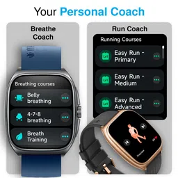 Titan Evolution 1.85 Curved AMOLED Display Working Crown BT Calling IP68 Smart Watch image 5
