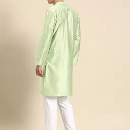 Anouk Men Embroidered Regular Mirror Work Kurta With Pyjamas image 5