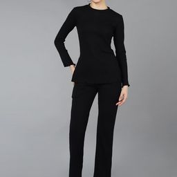 Rock Paper Scissors Ribbed Long Sleeves T-Shirt with Trousers-34