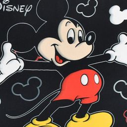 Kuber Industries Set Of 3 Black Disney Mickey Mouse Printed Foldable Storage Boxes With Handle image 3