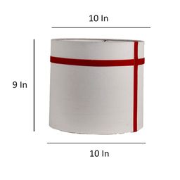 Grated Ginger White Solid Contemporary Tripod Table Lamp with Shade image 5