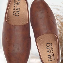 FAUSTO Men Brown Slip-On Sneakers-picture-17