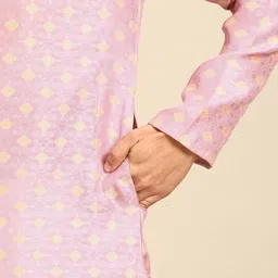 MANQ Men Ethnic Motifs Printed Regular Kurta with Pyjamas image 3