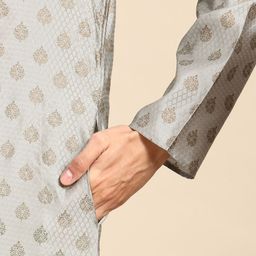MANQ Men Ethnic Motifs Printed Regular Kurta with Pyjamas image 2