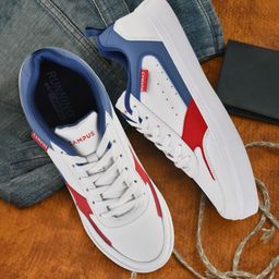Campus Men Textured Padded Insole Basics Sneakers-15