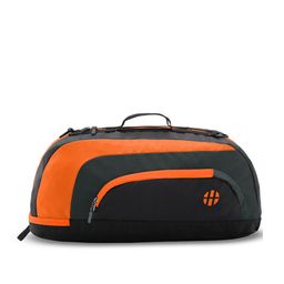 Harissons Black & Orange Colourblocked Duffel Bag-38