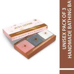 Just Herbs Unisex Pack of 3 Handmade Bathing Bar-12