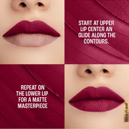 Lakme 9to5 Powerplay Priming Matte Lipstick, Lasts 16hrs, Deep Wine, 3.6g image 4