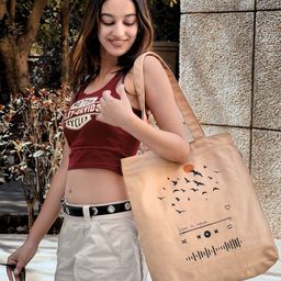 EcoRight Printed Organic Cotton Shopper Tote Bag-36