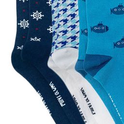 Mint & Oak Men Pack Of 3 Patterned Calf-Length Socks image 4