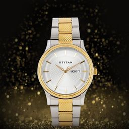 Titan Karishma Men Silver Analogue watch NL1650BM03-24