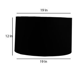 Grated Ginger Black Solid Contemporary Table Lamp with Shade image 2