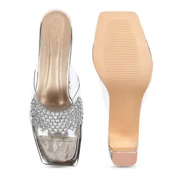 TRYME Women Embellished Block Heel Sandals image 5