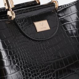 Allen Solly Animal Textured Structured Handheld Bag image 2