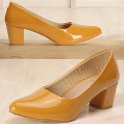 Denill Pointed Toe Work Block Pumps image 4