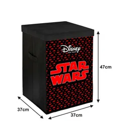 Kuber Industries Set Of 2 Disney Print Foldable Storage Organizer Box With Handles & Lid image 4