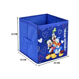 Kuber Industries Set Of 2 Disney Printed Foldable Storage Boxes With Handles image 3