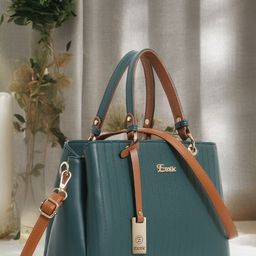 Exotic Textured PU Structured Handheld Bag with Tasselled image 1