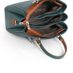 Exotic Textured PU Structured Handheld Bag with Tasselled image 4