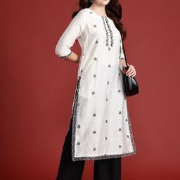 Anouk Embroidered Sequined Kurta image 2