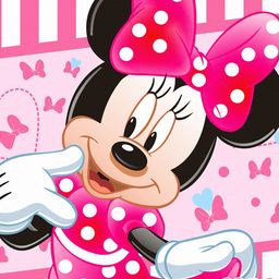 Kuber Industries Set Of 2 Pink Disney Minnie Printed Foldable Storage Boxes With Handle image 2