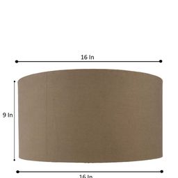 Grated Ginger Grey Solid Handcrafted Buffet Table Lamp with Shade image 4