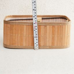 Home Centre Beige & White Hudson-Macy Rectangular Foldable Laundry Basket image 3