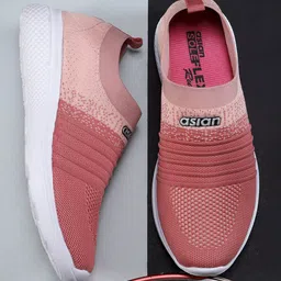 ASIAN Women Peach Running Shoes-image-1