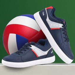 Campus Men Textured Padded Insole Basics Sneakers-1