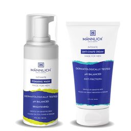 Mannlich Men Combo of Anti Chafing Cream 50 ml Intimate Foaming Wash 150 ml image 1