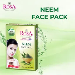 ROSA Pack Of 3 Neem Face Pack To Remove Pimples & Blackheads - 100g image 2