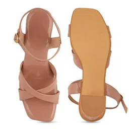 Rubeezz Block Sandals with Buckles image 3