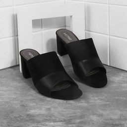 Metro Open Toe Block Heels-4