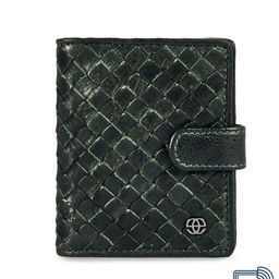 Eske Men Green Leather Textured Card Holder-21