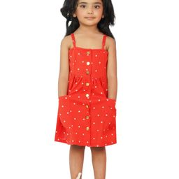 Dress My Angel Girls Red Back Smocked Dresses-image-76