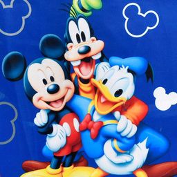 Kuber Industries Set Of 3 Blue Disney Team Mickey Printed Foldable Storage Boxes With Handle image 4