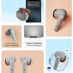boAt Airdopes 181 M TWS Earbuds with ENx Tech, Beast Mode & 20H Playtime - Cool Grey image 4