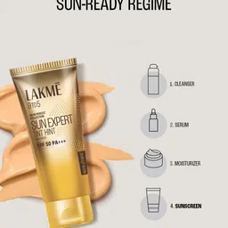 Lakme 9to5 Set of 2 Sun Expert Tint Hint Sunscreen SPF50 PA+++ - 50 ml Each image 3